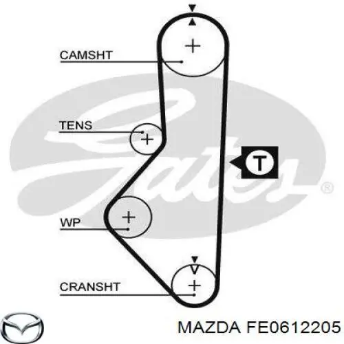 Ремень ГРМ FE0612205 Mazda