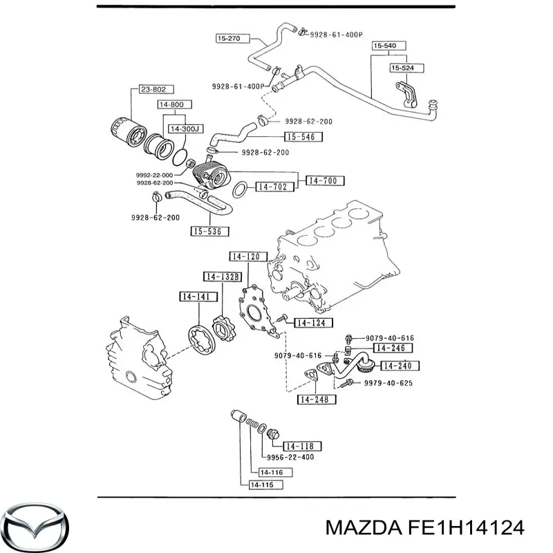 FE1H14124 Mazda 