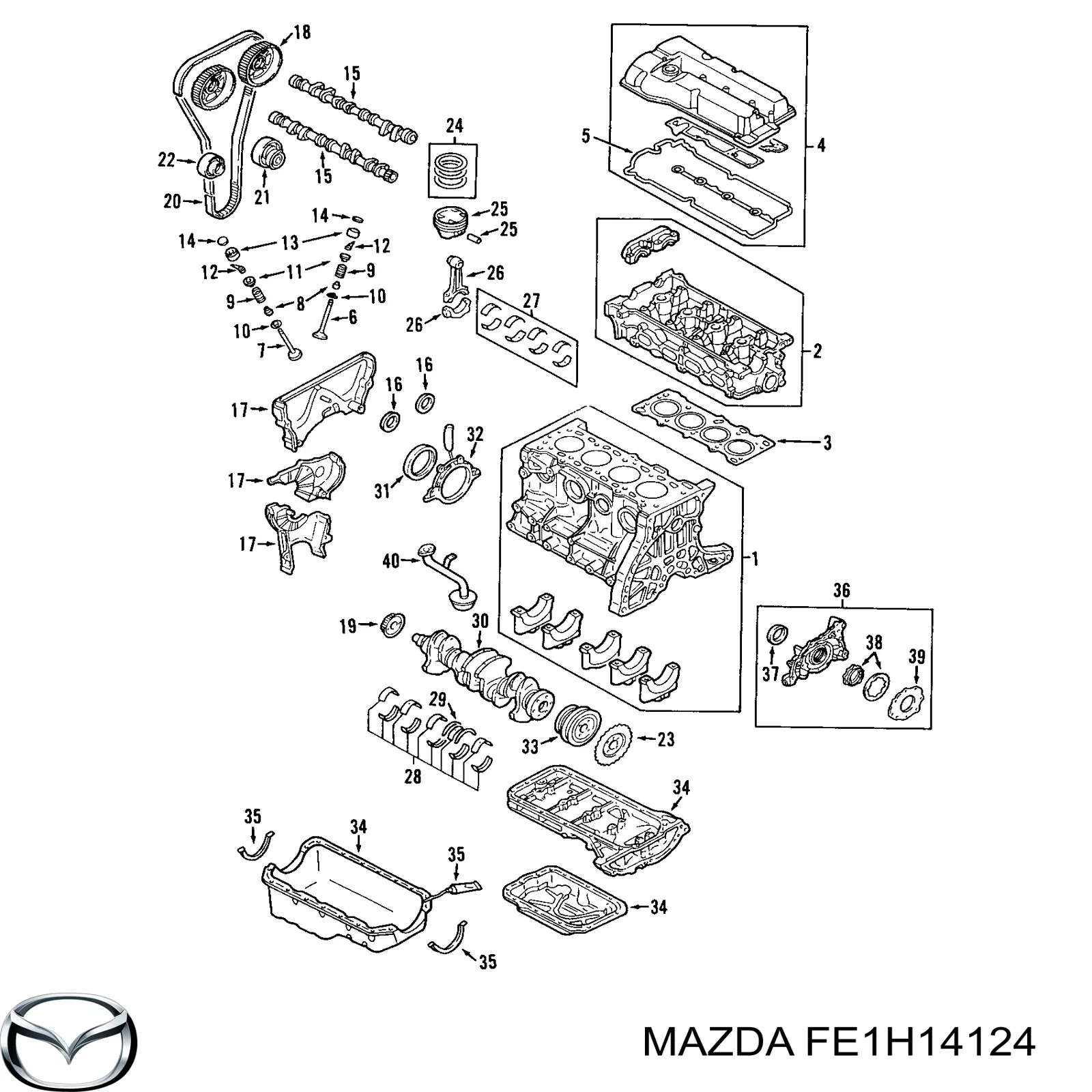 Купить FE1H14124 Mazda 