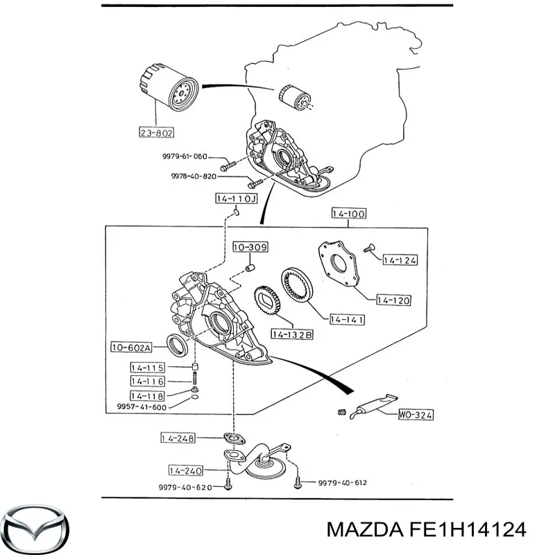  Mazda FE1H14124 цена, от 6.66 USD