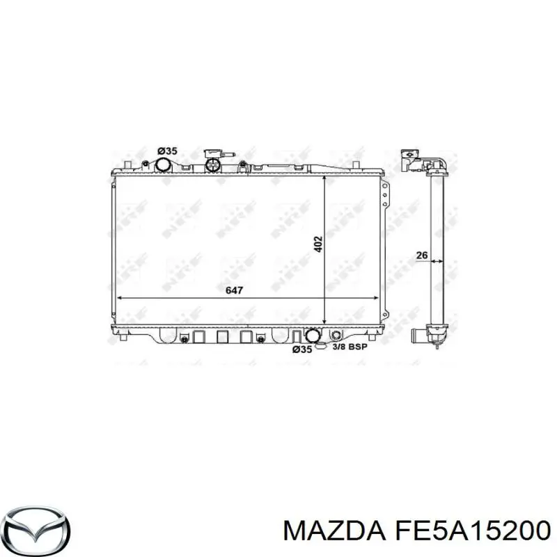 Радиатор FE5A15200 Mazda