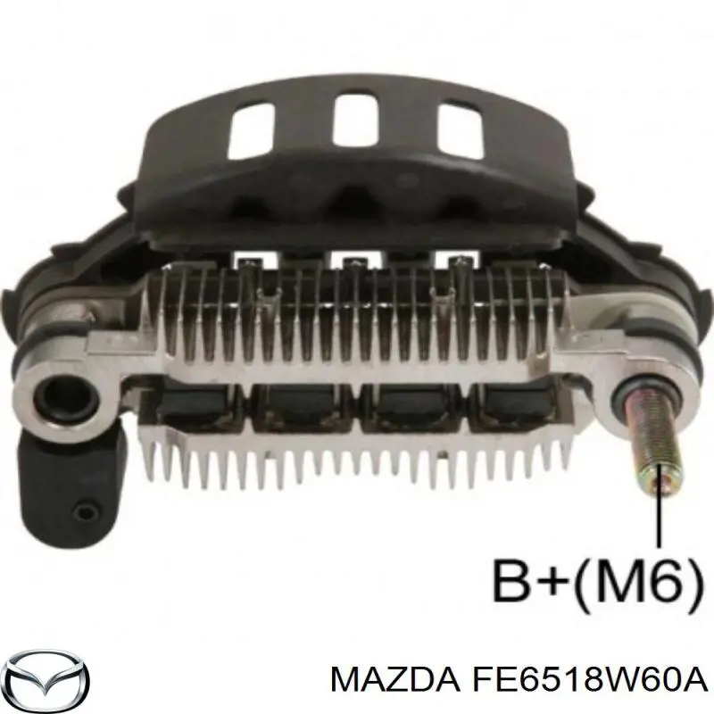 FE6518W60A Mazda eixo de diodos do gerador