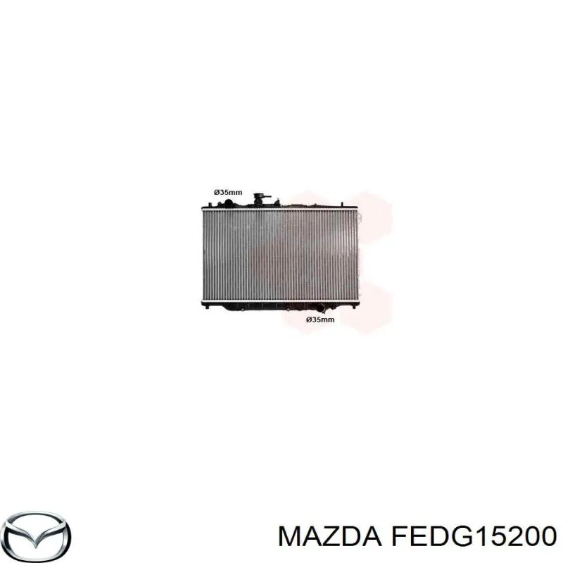 Радиатор охлаждения двигателя Mazda FEDG15200 цена, от 92.45 USD