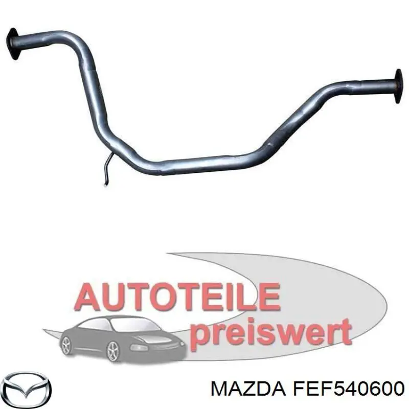 Выхлопная труба FEF540600 Mazda