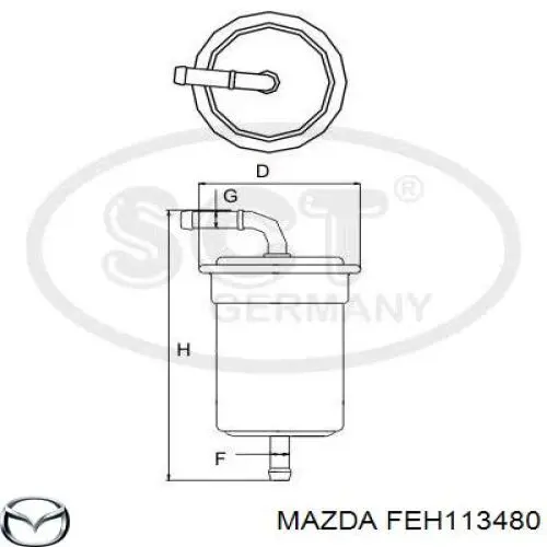Фильтр тонкой очистки топлива Mahle Original KL119 цена, от 4.33 USD