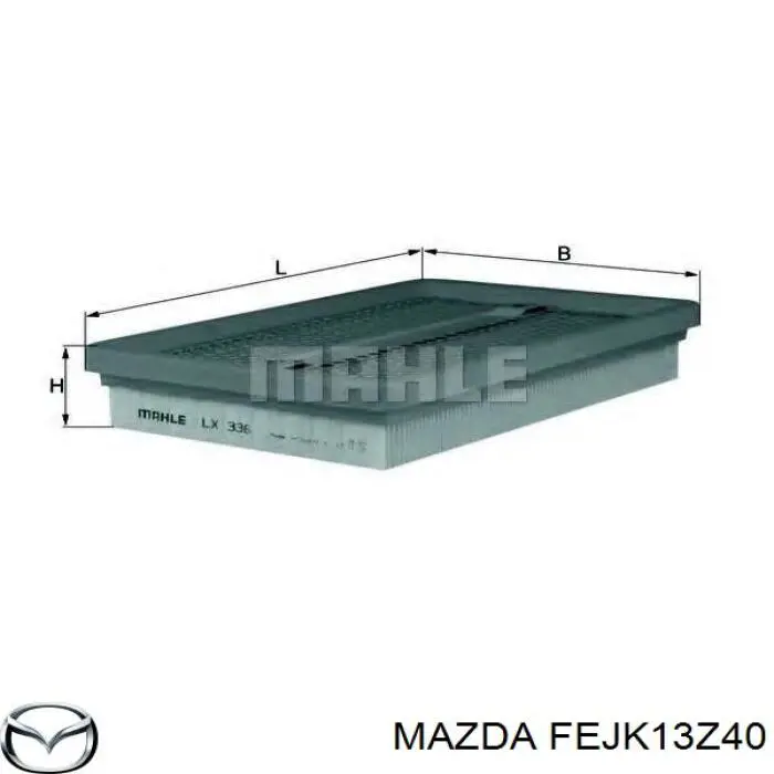 Filtro de aire FEJK13Z40 Mazda