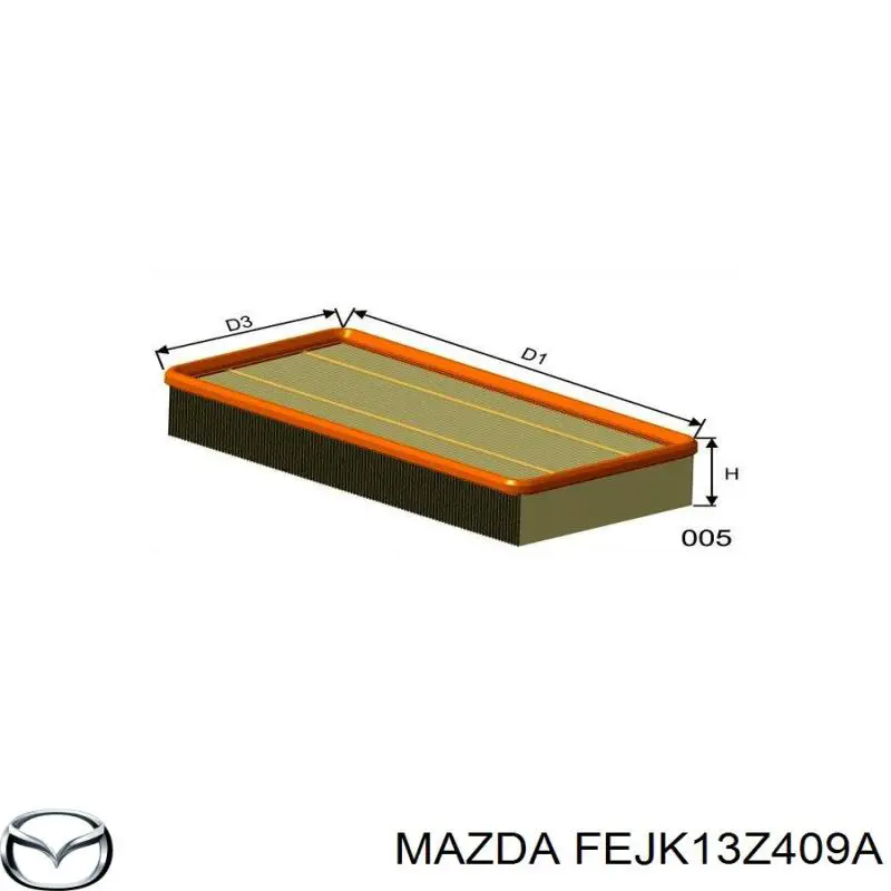 Filtro de aire FEJK13Z409A Mazda