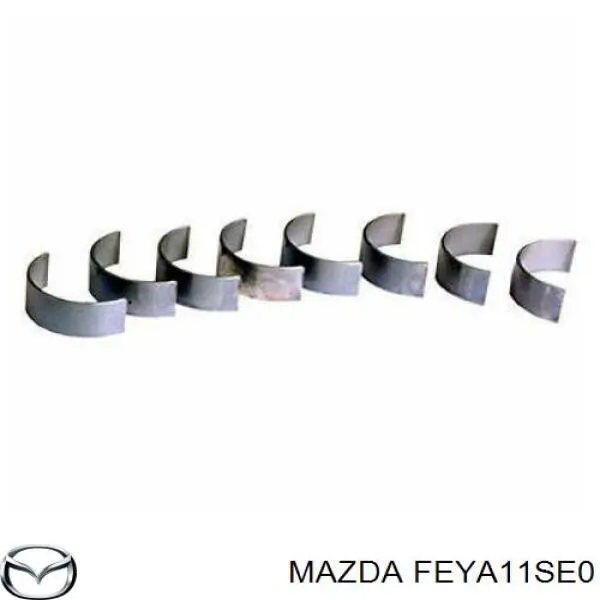 Вкладыши коленвала шатунные, комплект, стандарт (STD) на Mazda 929 II 