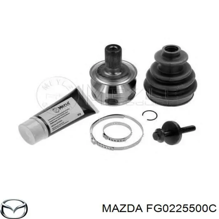 Полуось (привод) передняя правая Mazda FG0225500C