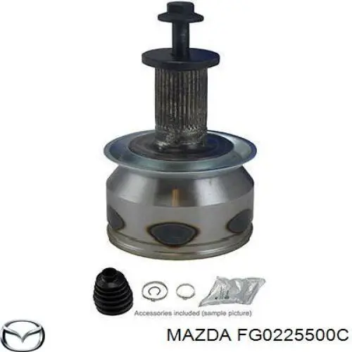 FG0225500C Mazda Полуось передняя, правая