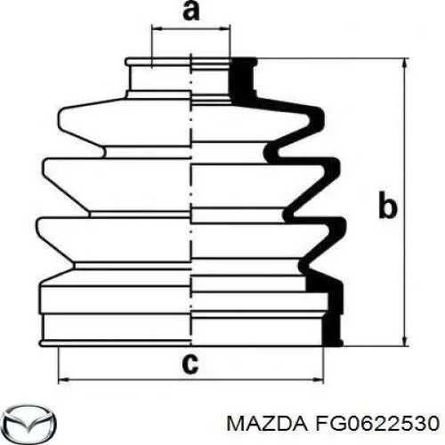 Чехол шруса Mazda FG0622530 цена, от 20.07 USD