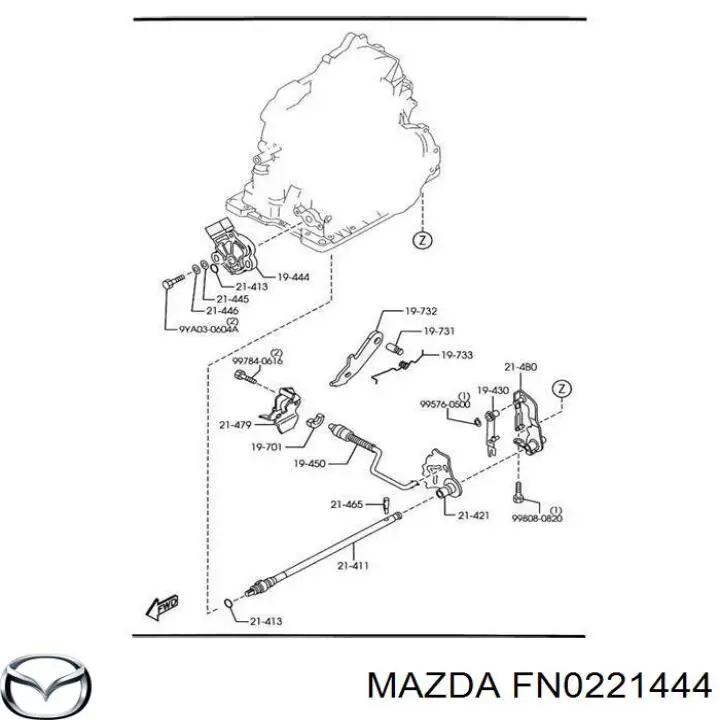 Датчик режимов работы АКПП на Mazda 6 GG