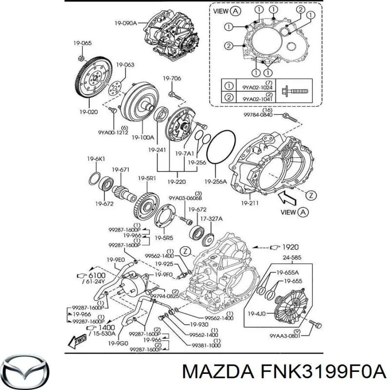 Радиатор охлаждения АКПП FSKC199F0 Mazda
