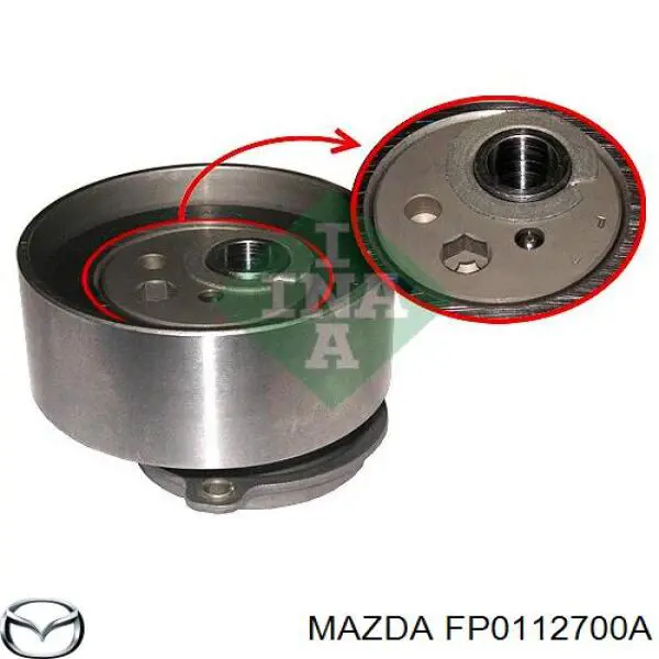 Купить FP0112700A Mazda Ролик натяжителя газораспределительного ремня