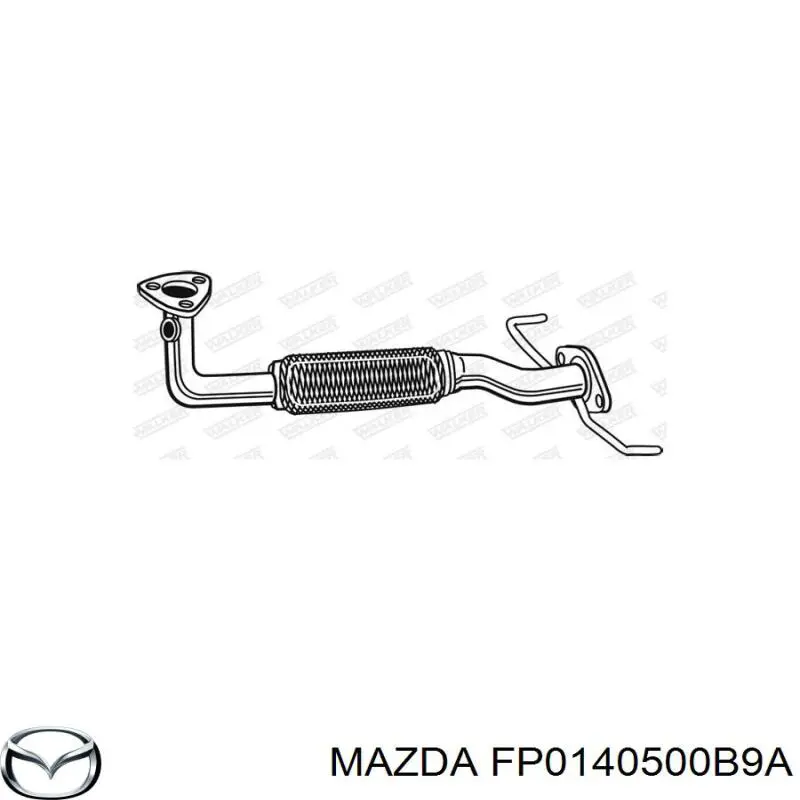 FP0140500B9A Mazda глушитель, передняя часть