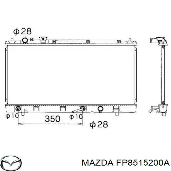 Радиатор FP8515200A Mazda