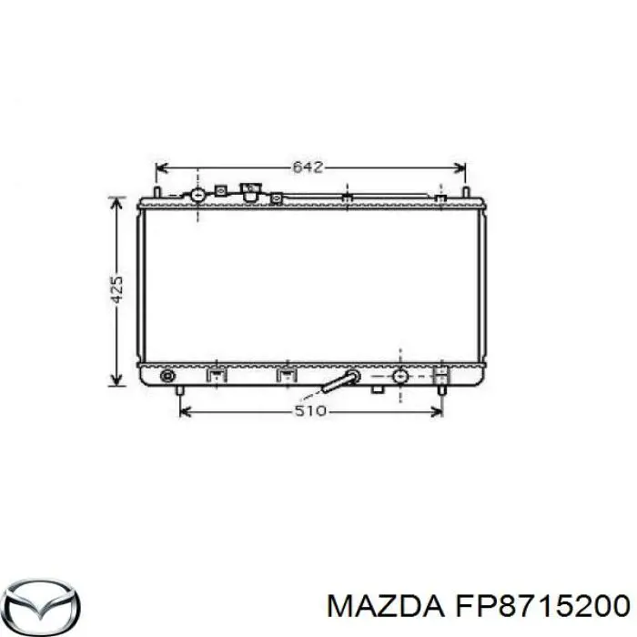 Радиатор FP8715200 Mazda