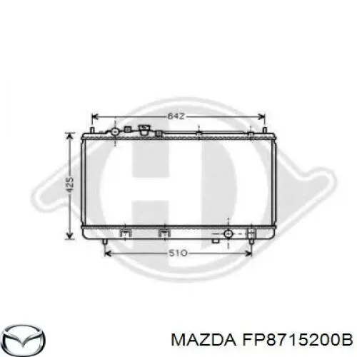Купить FP8715200B Mazda Радиатор водяной