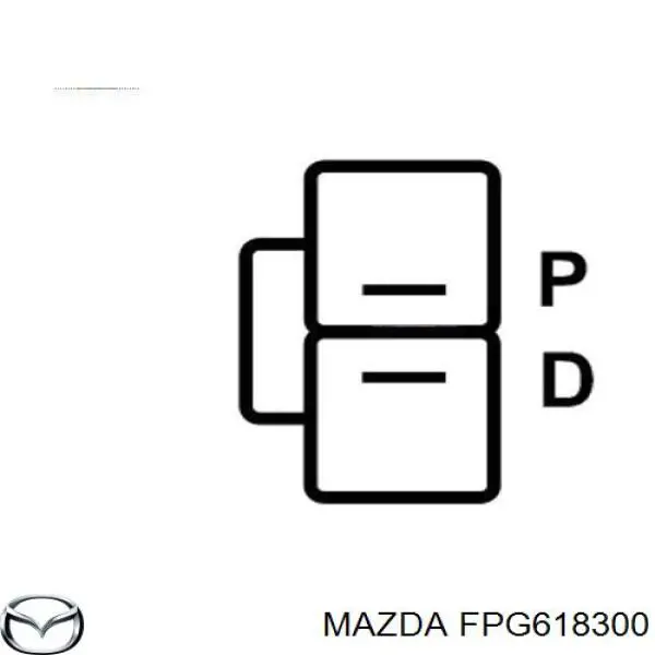 FPG618300 Mazda генератор