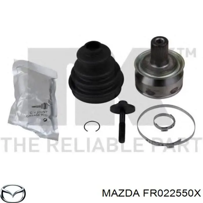 Полуось (привод) передняя правая FR022550X Mazda