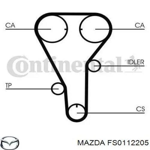Купить FS0112205 Mazda Ремень газораспределительного механизма