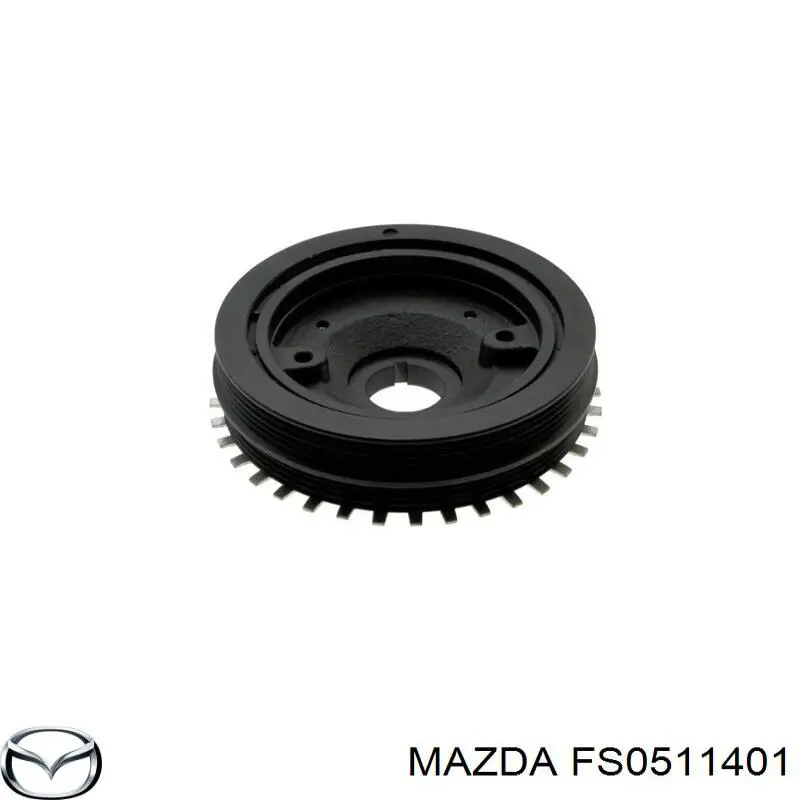 Шкив коленвала (демпфер) Mazda FS0511401 цена, от 46.72 USD