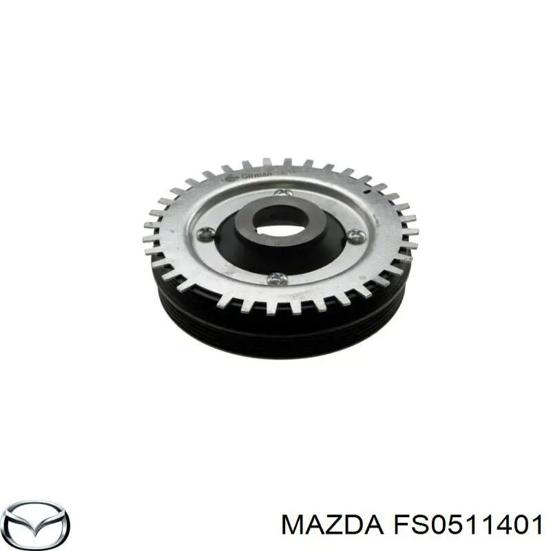 Купить FS0511401 Mazda Шкив-демпфер коленвала