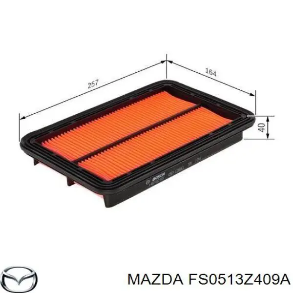 Воздушный фильтр FS0513Z409A Mazda