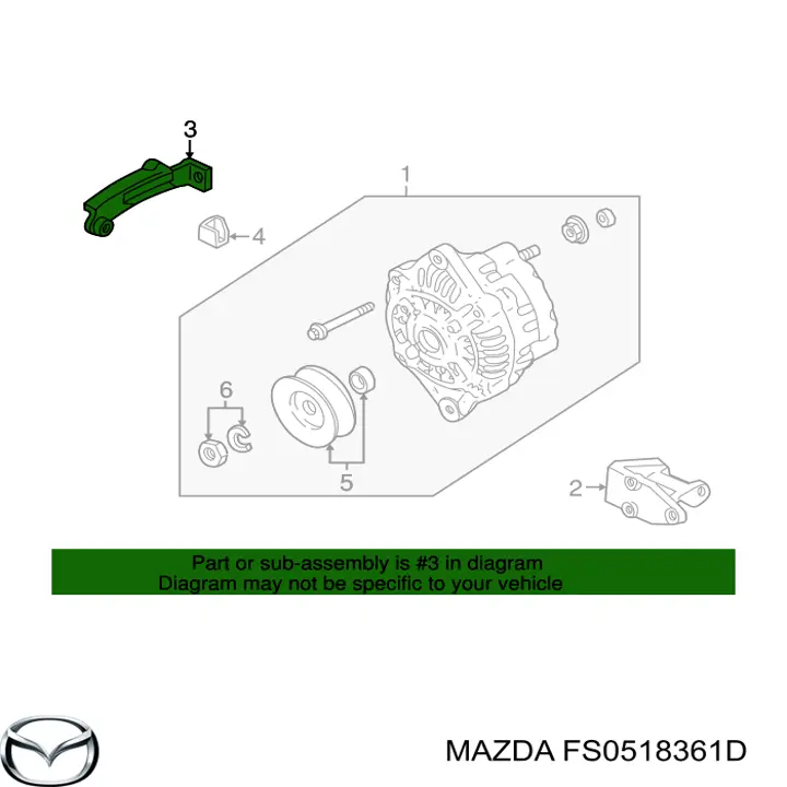 Роликовий модуль натяжителя ремня Mazda 323 F VI хэтчбек (BJ) (1998 - 2003) цена, от 10.14 USD