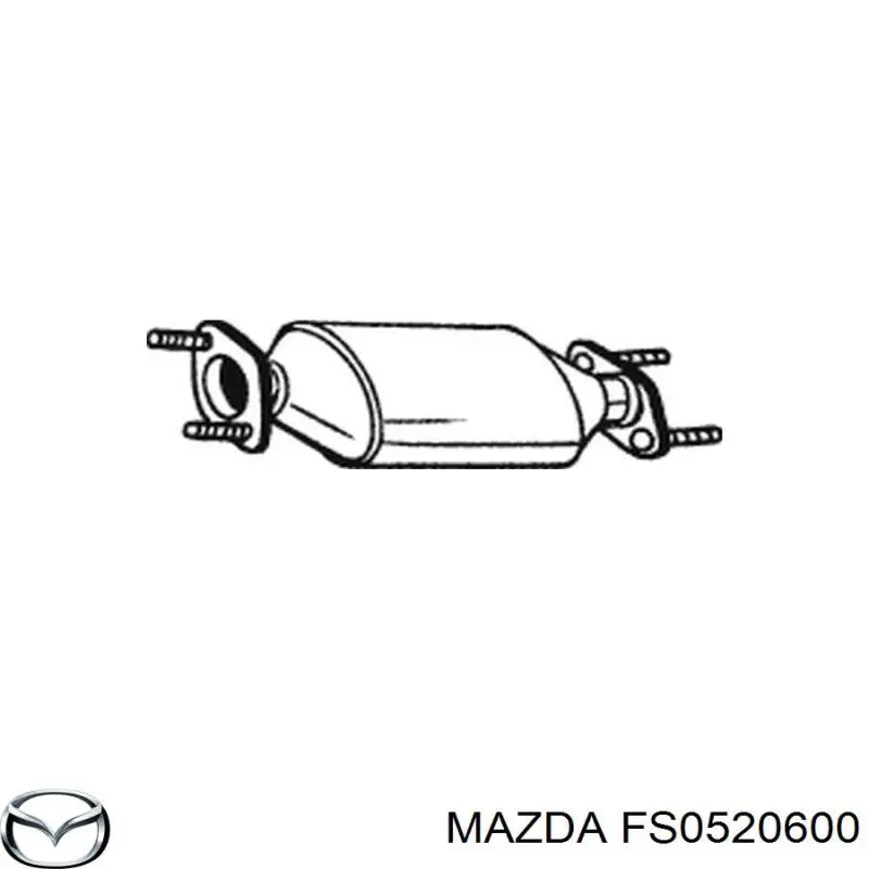 Каталитический нейтрализатор отработавших газов Mazda FS0520600 цена, от 303.85 USD