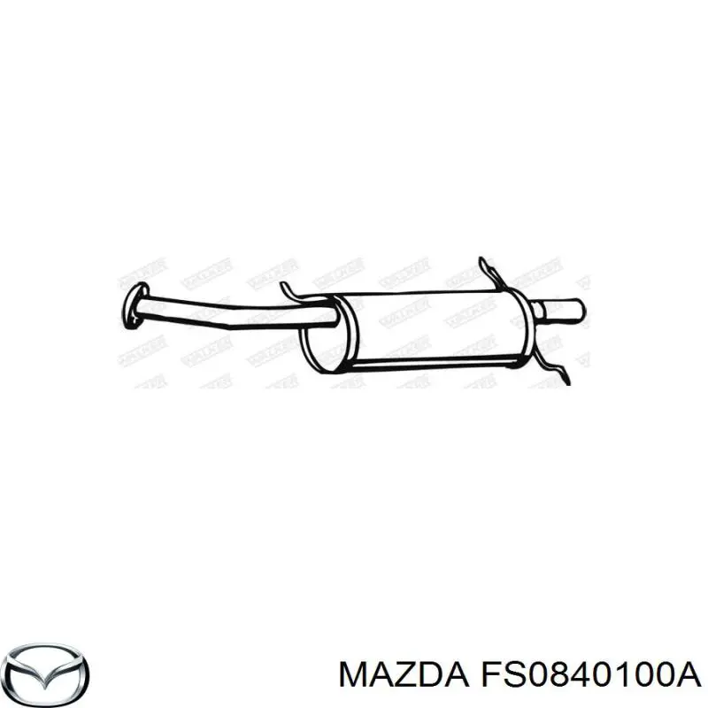 Купить FS0840100A Mazda Глушитель задний