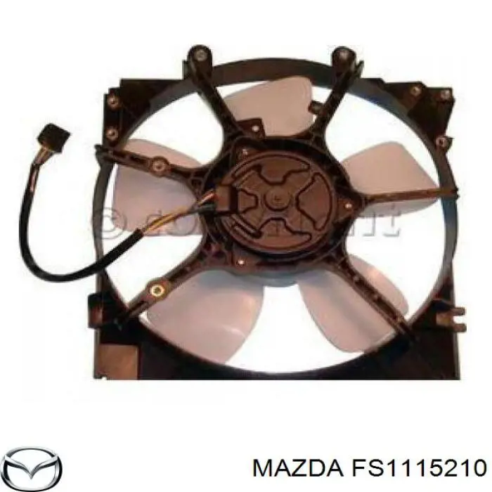 Диффузор вентилятора в сборе с мотором и крыльчаткой FS1915025 Mazda