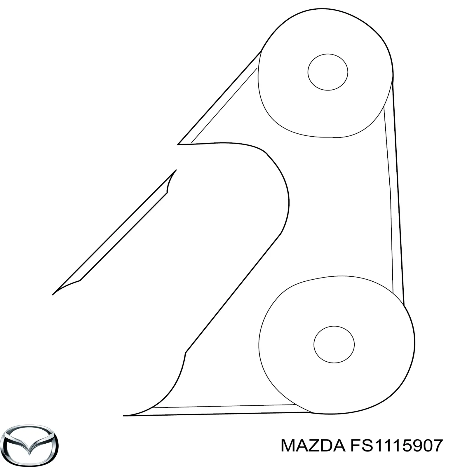 Ремень генератора FS1115907 Mazda