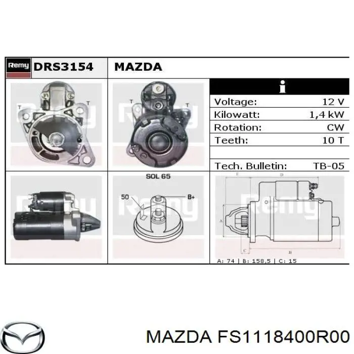  FS1118400R00 Mazda