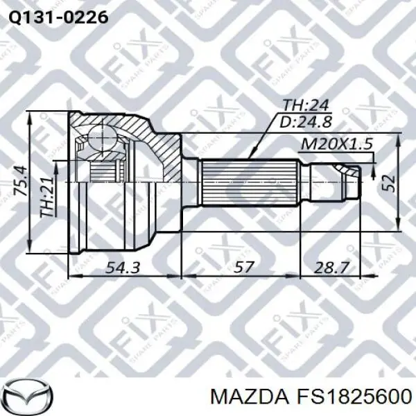 FS1825600 Mazda 