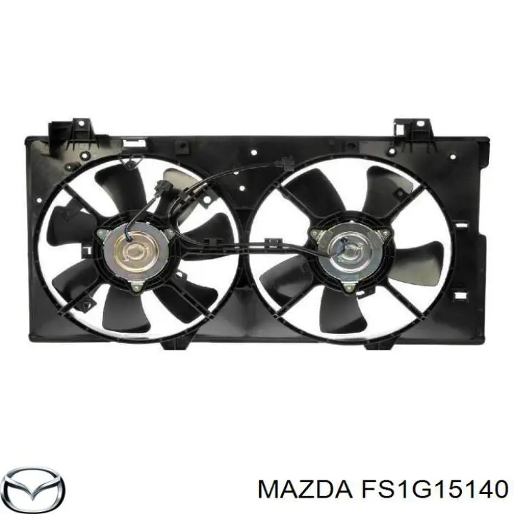 Диффузор вентилятора в сборе с мотором и крыльчаткой L32115150 Mazda