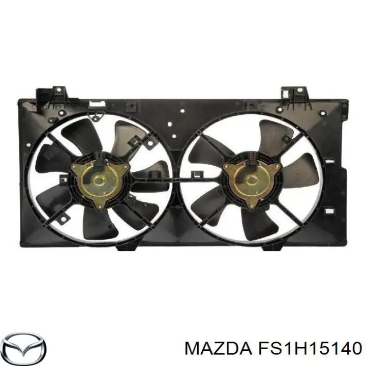 Купить FS1H15140 Mazda Диффузор вентилятора в сборе с мотором и крыльчаткой