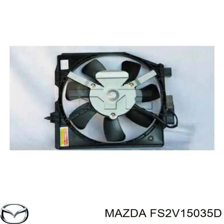 Купить FS2V15035D Mazda Диффузор радиатора кондиционера, в сборе с крыльчаткой и мотором