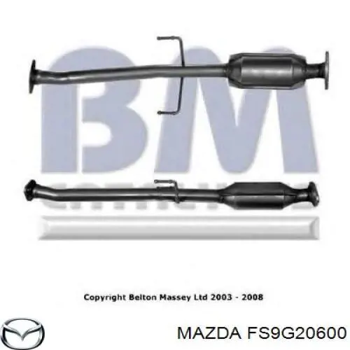 FPF920600 Mazda Конвертор-катализатор