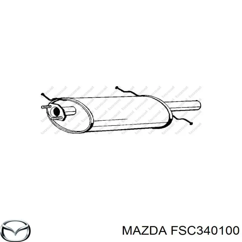 Выхлоп задний Mazda FSC340100 цена, от 60.57 USD
