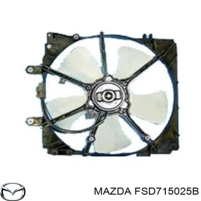 FSD715025B Mazda Диффузор радиатора охлаждения в сборе с мотором