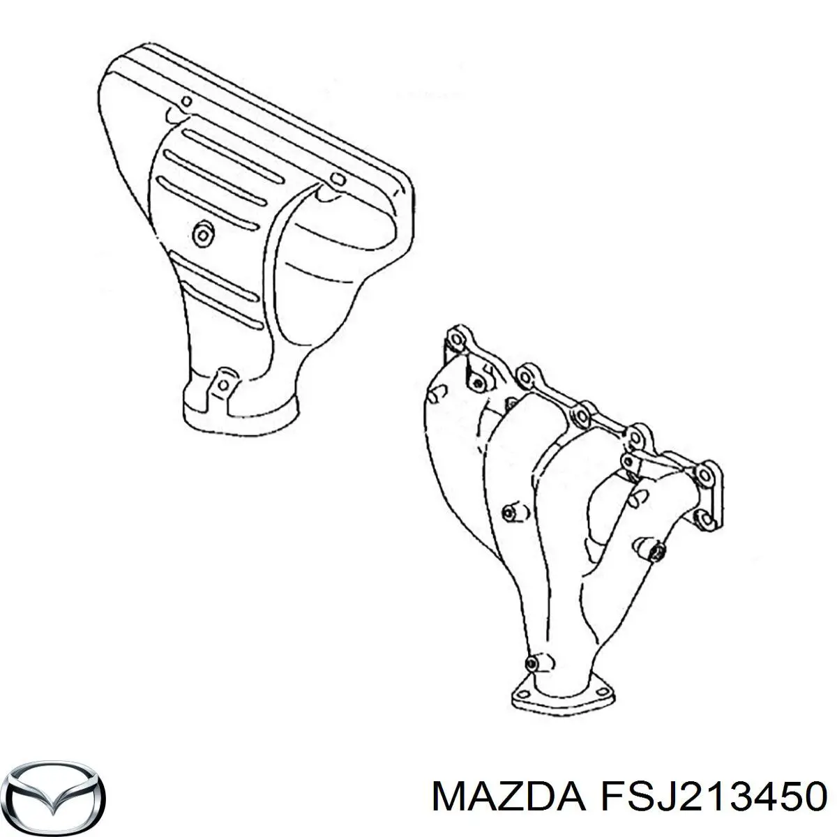 Система выпуска газов двигателя Mazda 323 F VI хэтчбек (BJ) (1998 - 2003) цена, от 56.63 USD