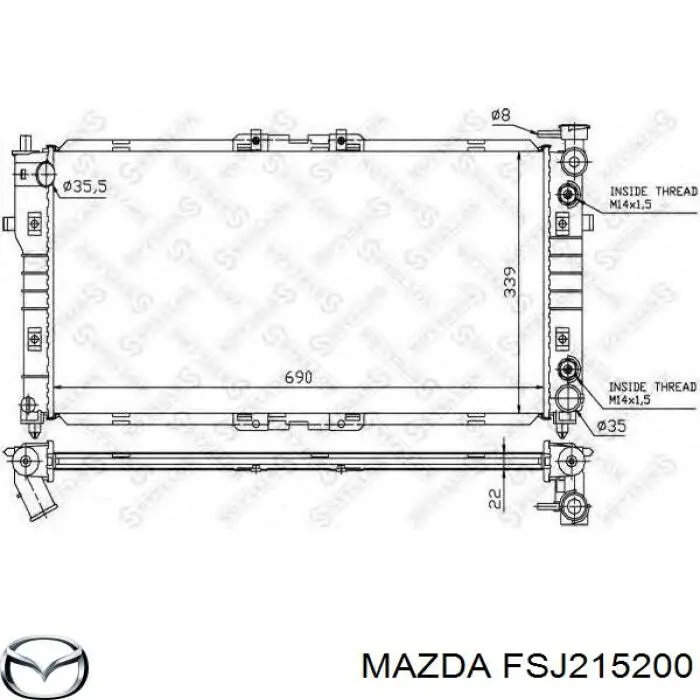  Радиатор Mazda 626 5