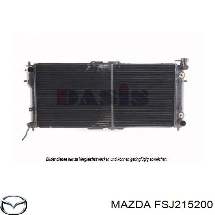 Радиатор охлаждения двигателя Mazda FSJ215200 цена, от 68.07 USD