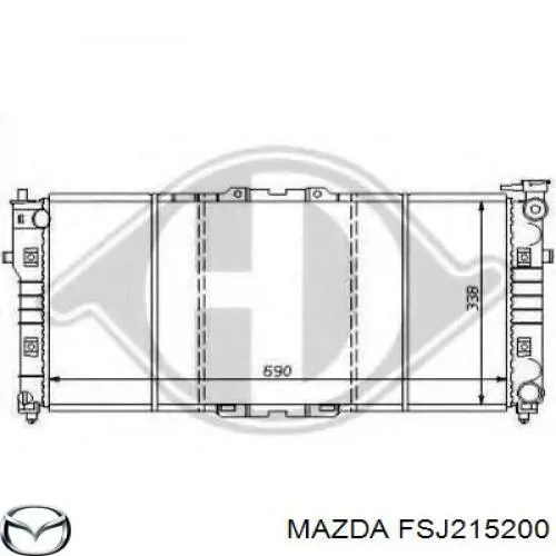 Купить FSJ215200 Mazda Радиатор водяной