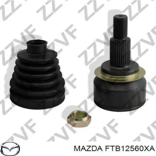 Árbol de transmisión delantero izquierdo FTB12560XA Mazda