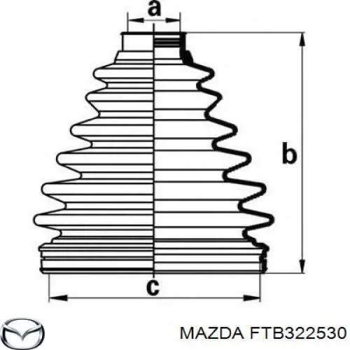 MF2853 Masuma Пыльник шарнира привода