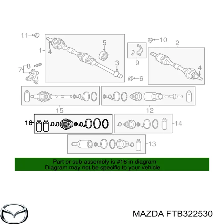 Купить MF2853 Masuma Пыльник гранаты наружный, передний