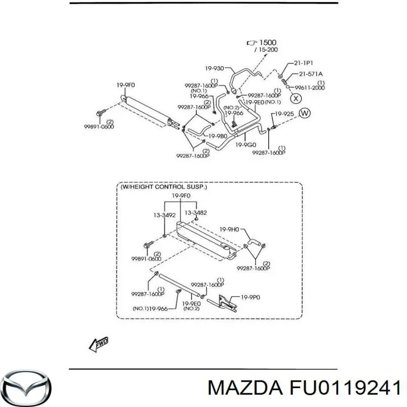 Сальник АКПП/КПП (входного/первичного вала) FU0119241 Mazda