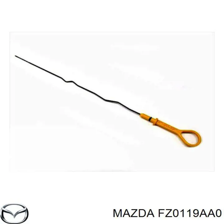 FZ0119AA0 Mazda guia de sonda indicador do nível de óleo na caixa automática de mudança